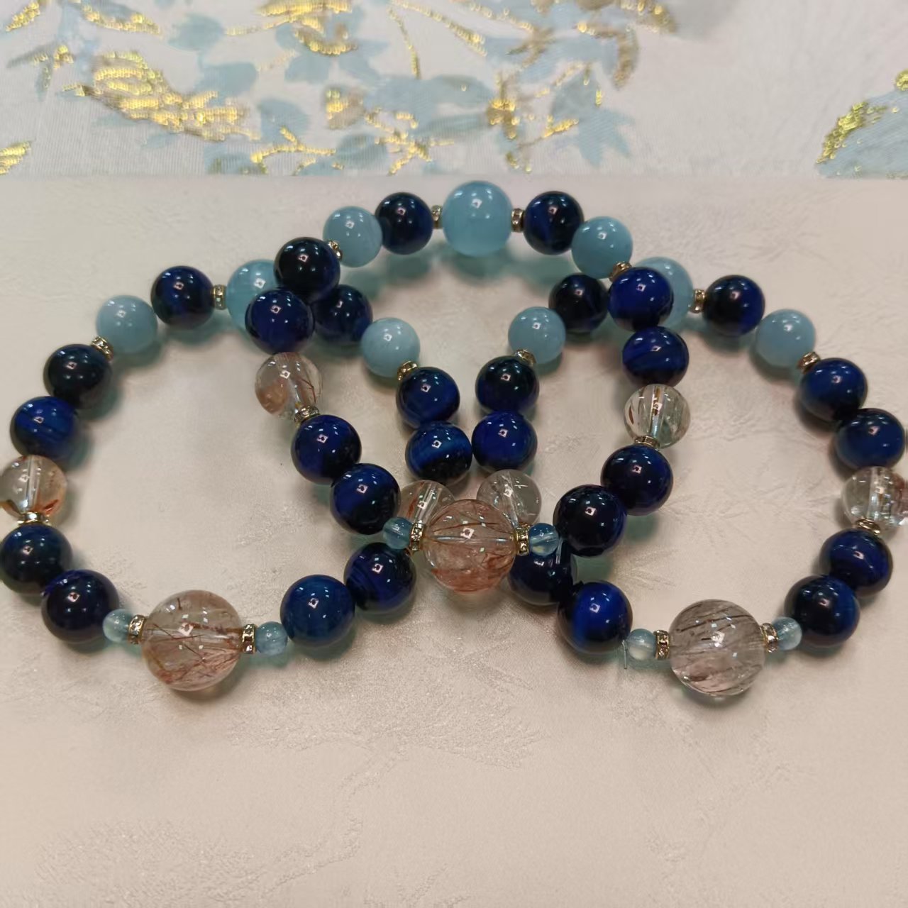 【小院甄选】原创蓝虎眼单圈手链约9-13mm 多样性发一件 2206EAT