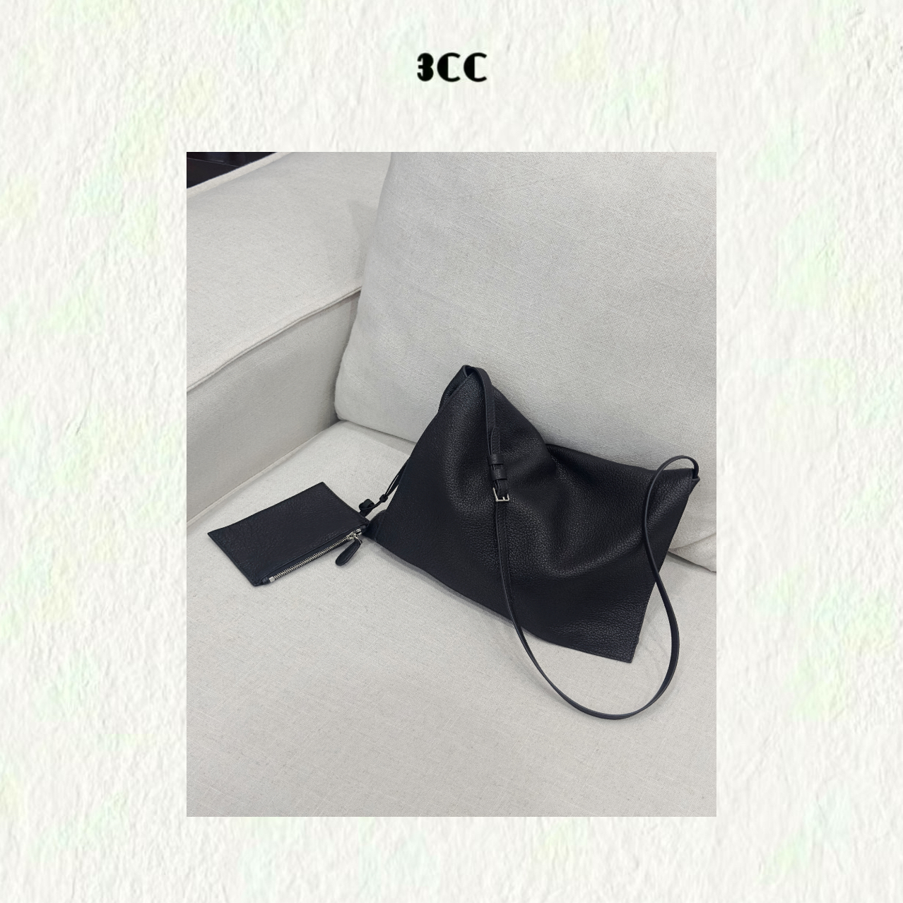 3CC【纽约邮差】软面鹿皮极简翻盖可单间可斜跨邮差包包60342