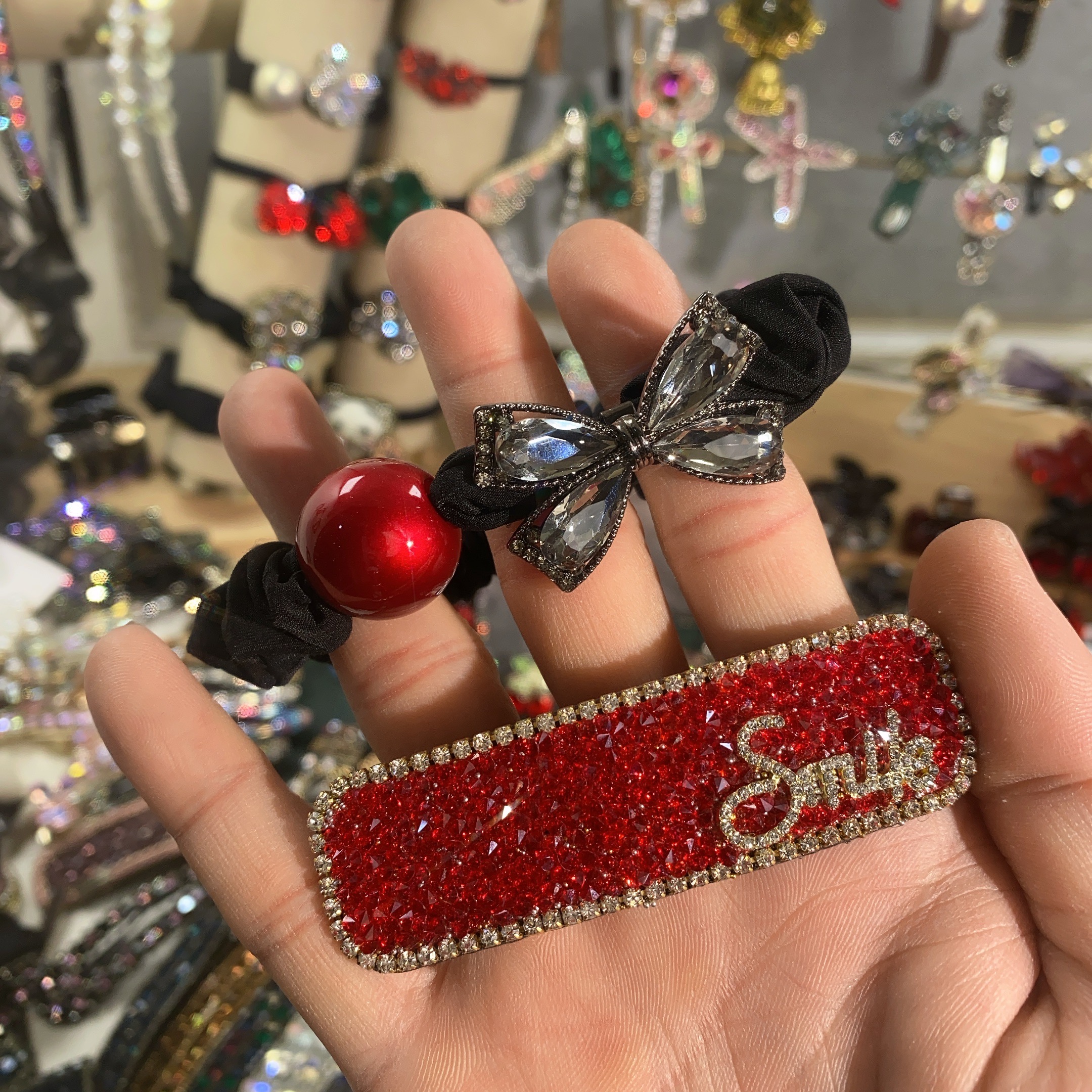 S0122-韩版-百搭-蝴蝶-发圈