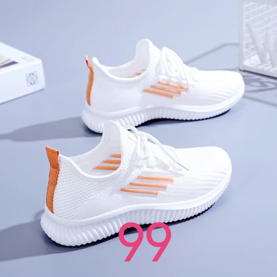 透气防滑运动休闲鞋飞织运动鞋时尚单鞋时尚休闲鞋