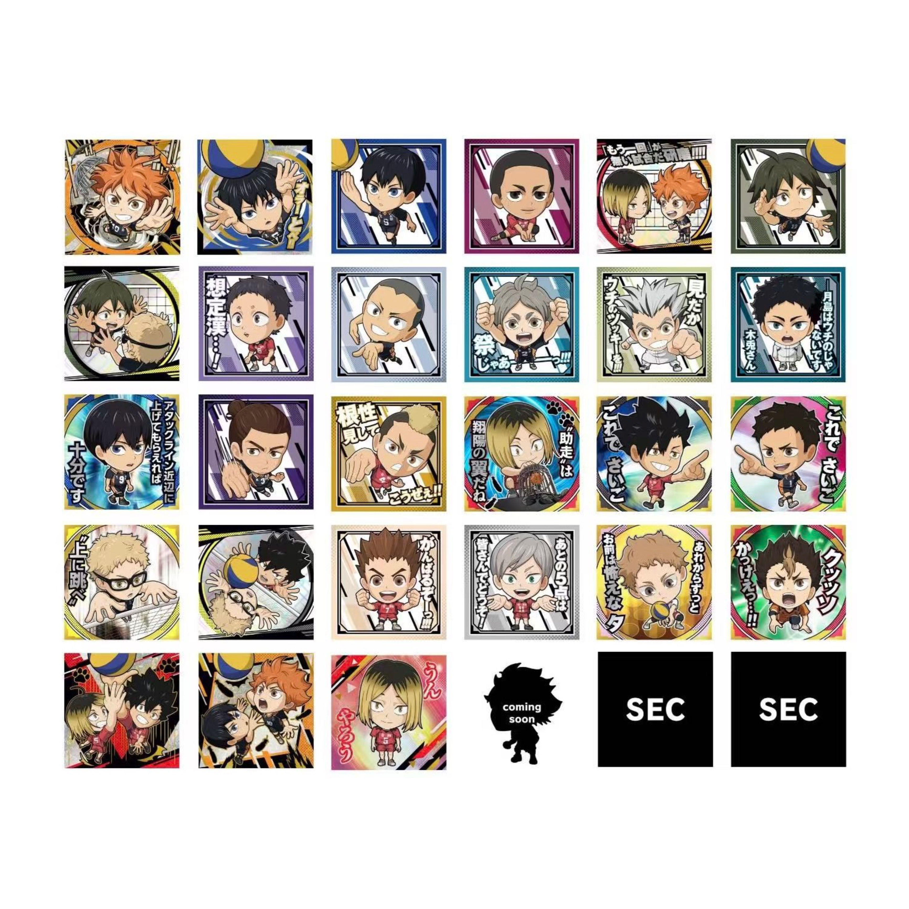 【日谷】排球少年 垃圾场对决 食玩 Q版贴纸系列（默认代拆)