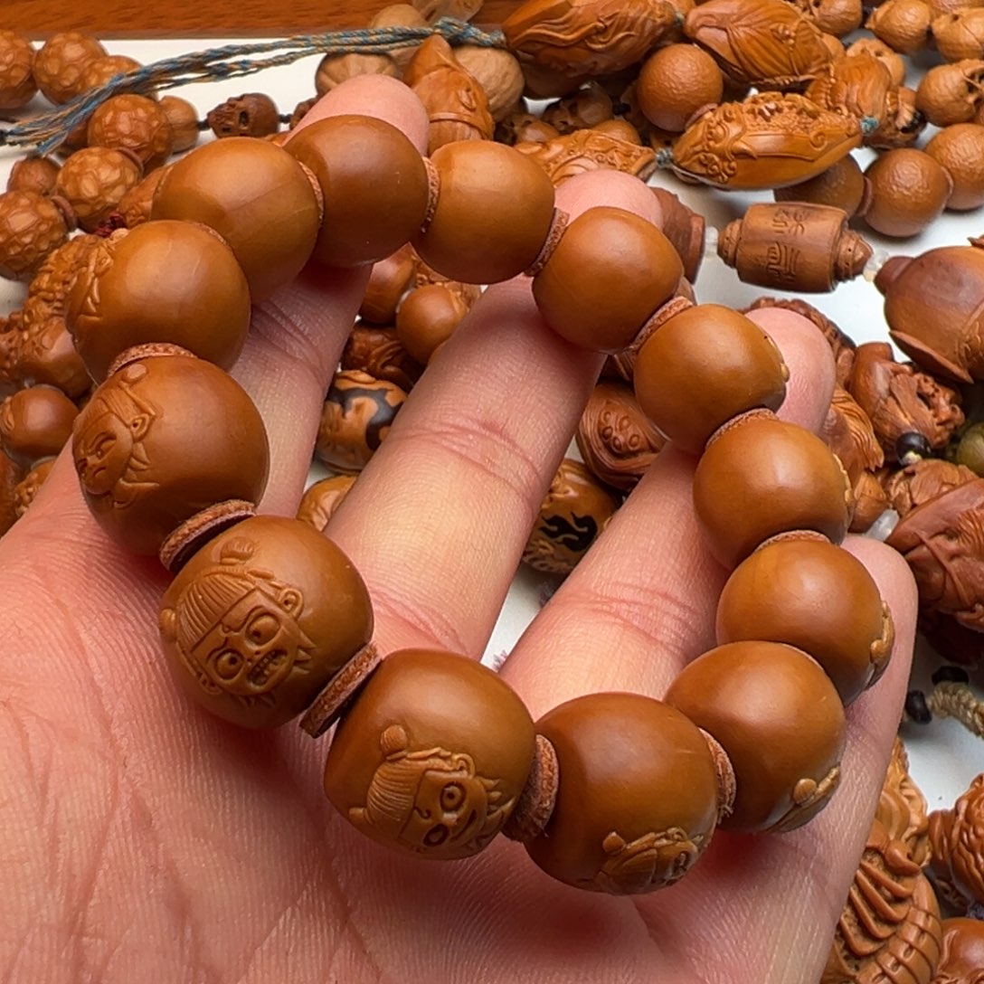 橄榄核手串李*健橄榄核哪吒