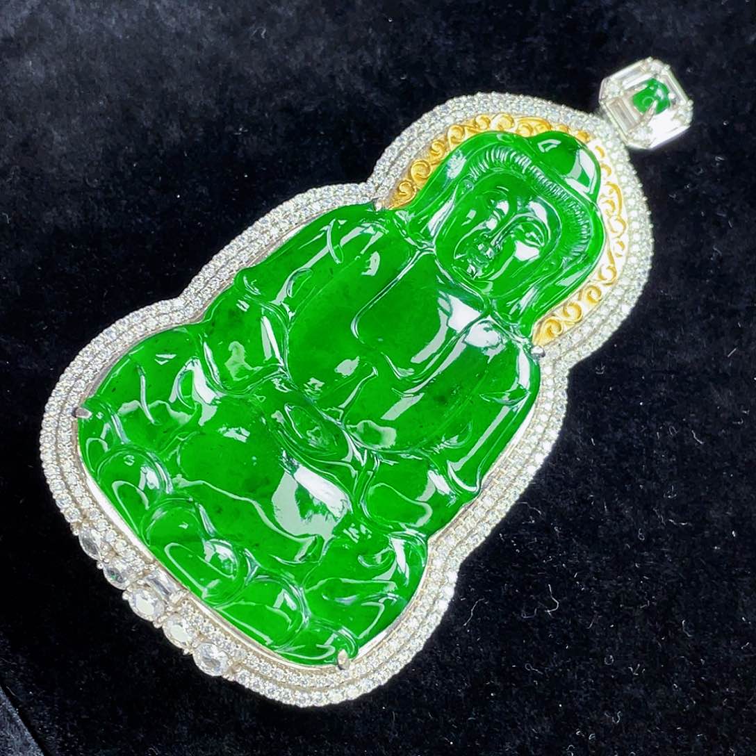 翡翠未镶嵌吊坠(不含链)