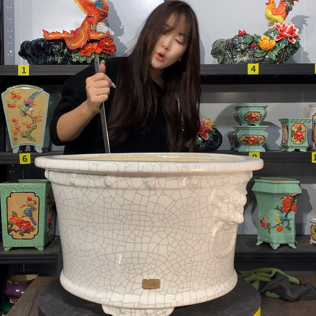 一***好高温烧制石湾盆花盆