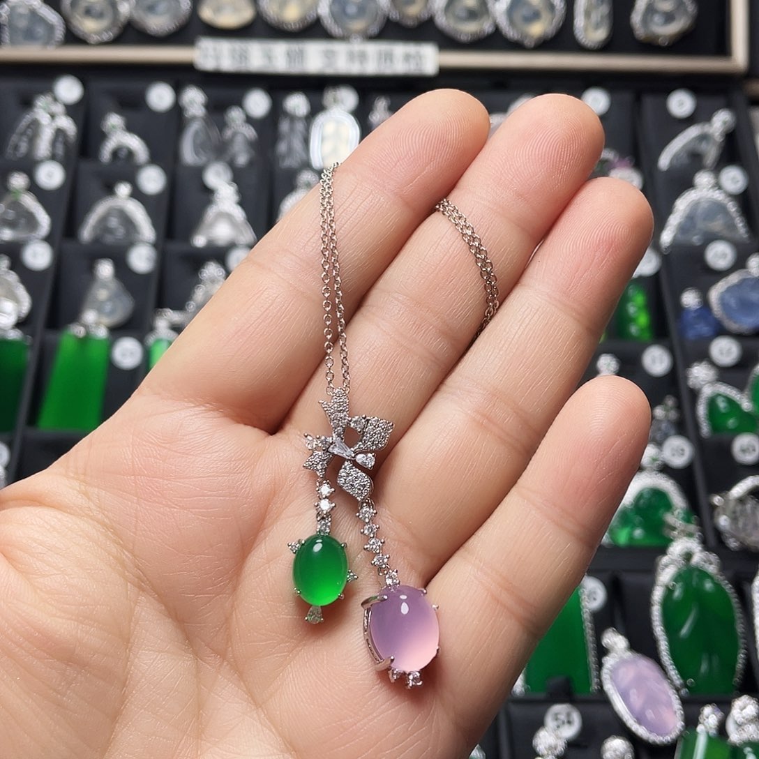 玛瑙/玉髓合金颈饰