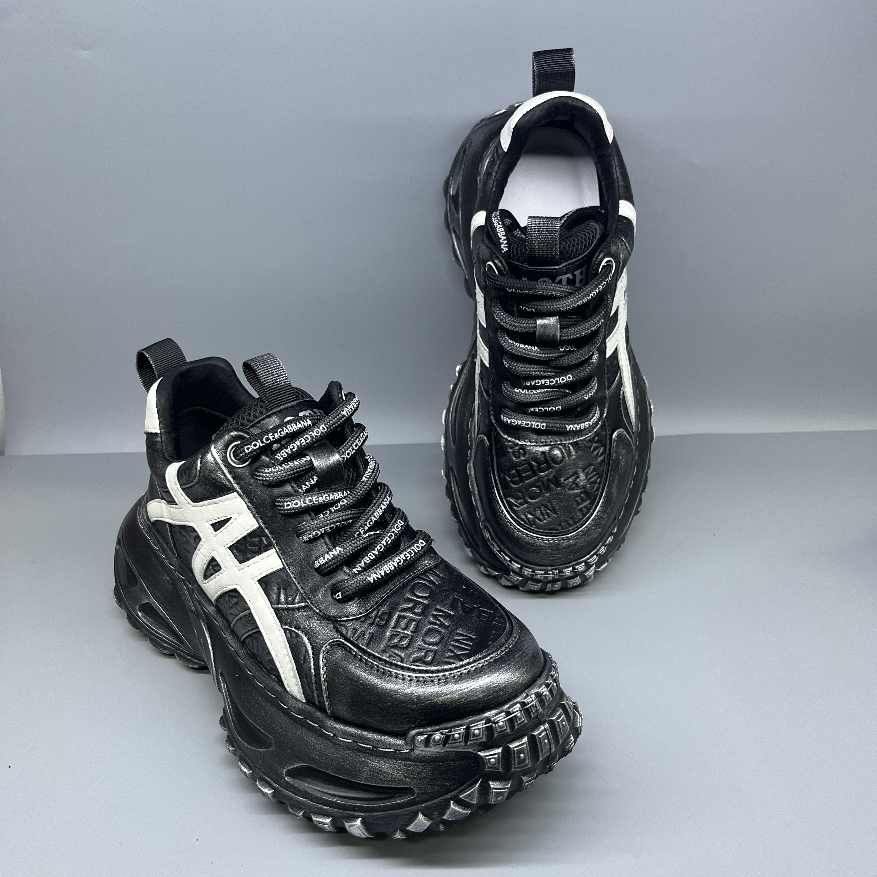 头层牛皮厚底增高老爹鞋秋冬潮流百搭休闲运动轻便软底时尚男鞋