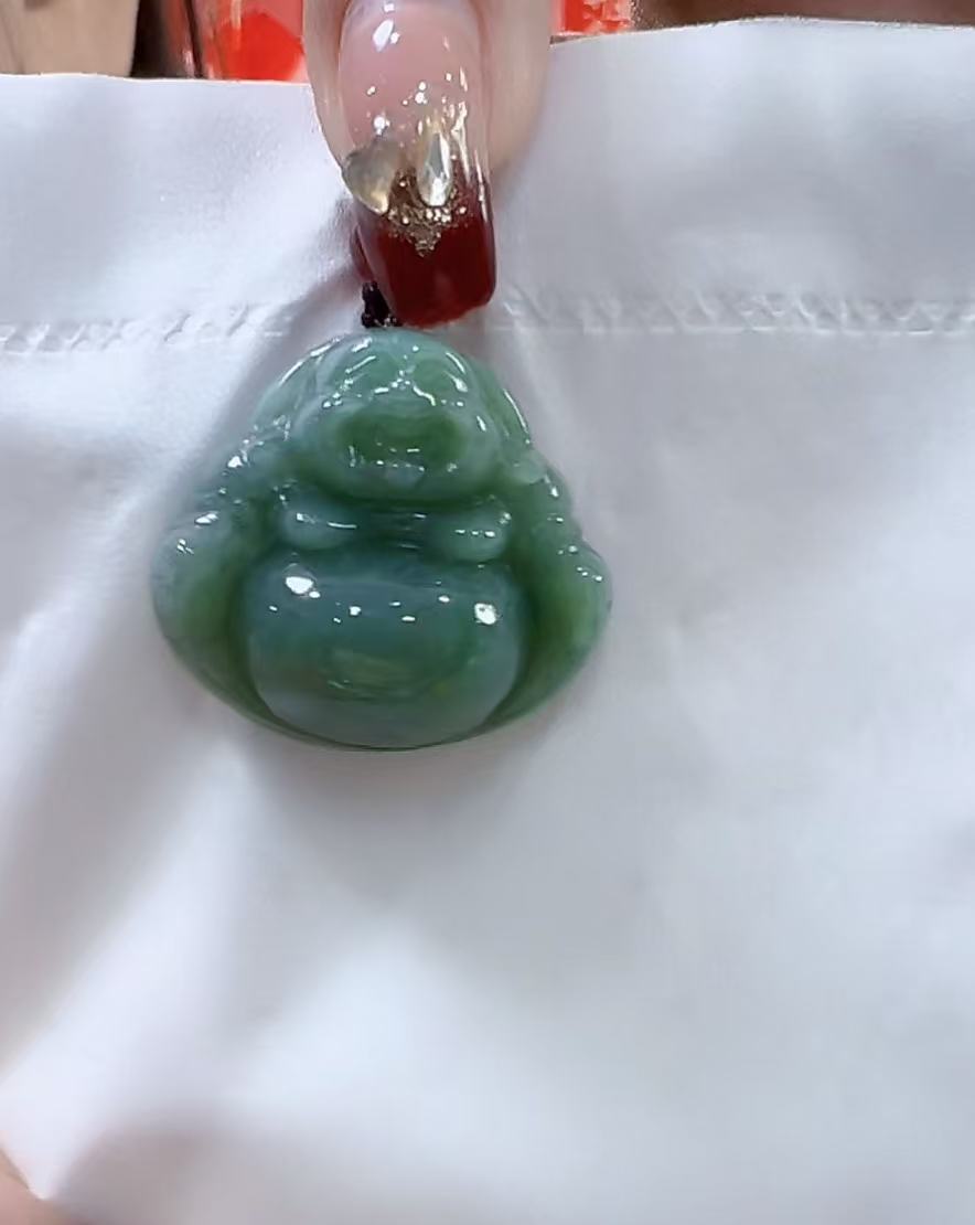 天然翡翠A货佛公吊坠（多样性发货发其一）宽27-30高25+厚11-13送绳