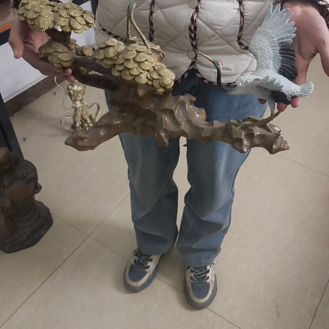 静***灵黄铜铜雕工艺品摆件厂家直销的