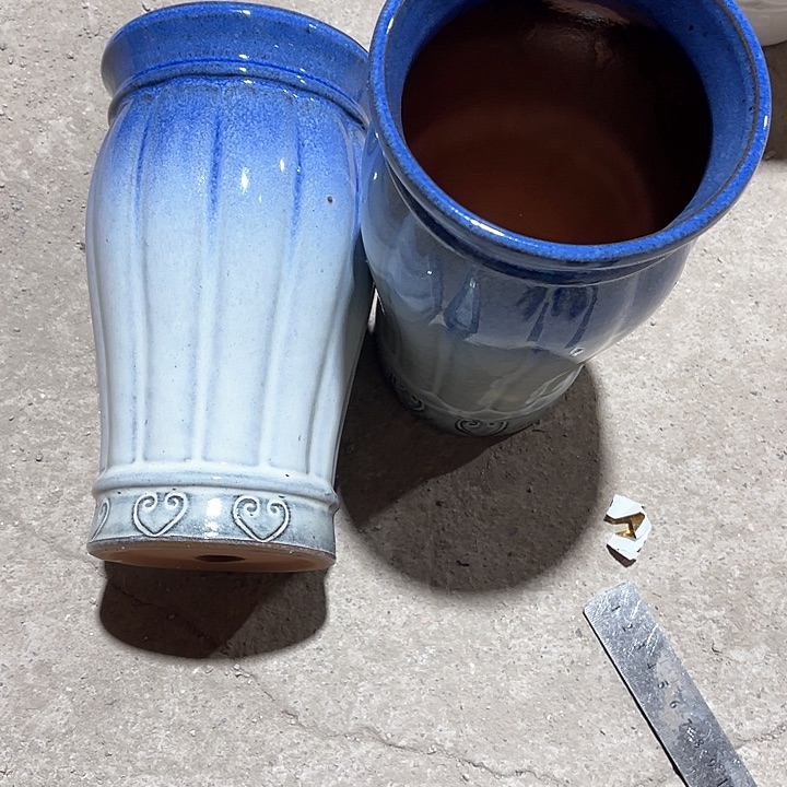 红陶口径13高度23两只正品