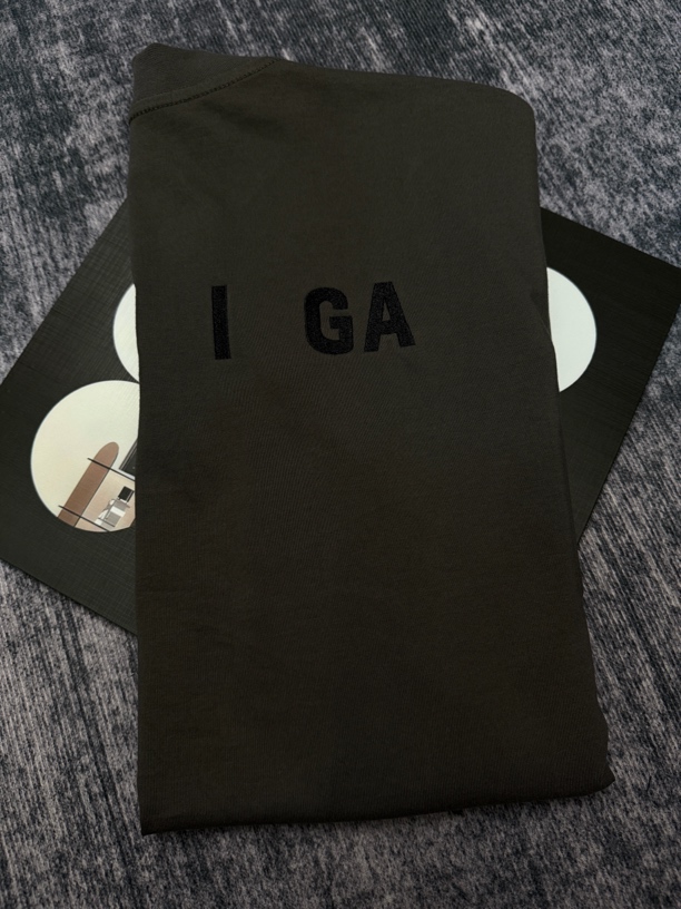 【阿乐】小巴经典logo刺绣圆领短袖T恤