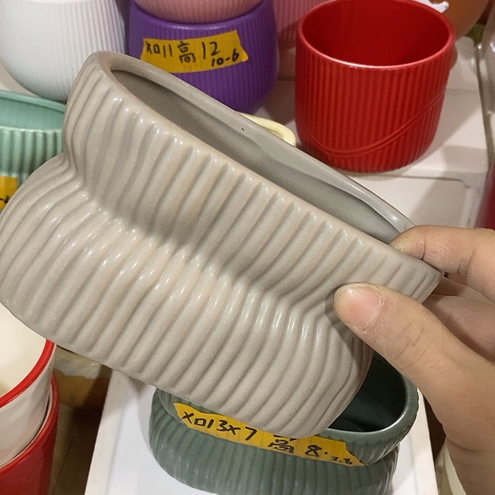 陶摆件陶盆有孔 瑕疵介意勿拍