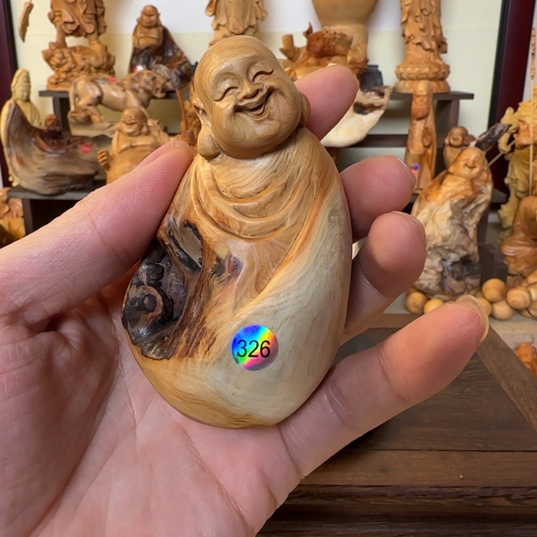 崖柏小木匠艺雕一物一拍
