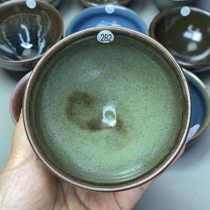 茶盏建窑建盏磨底柴烧主人杯