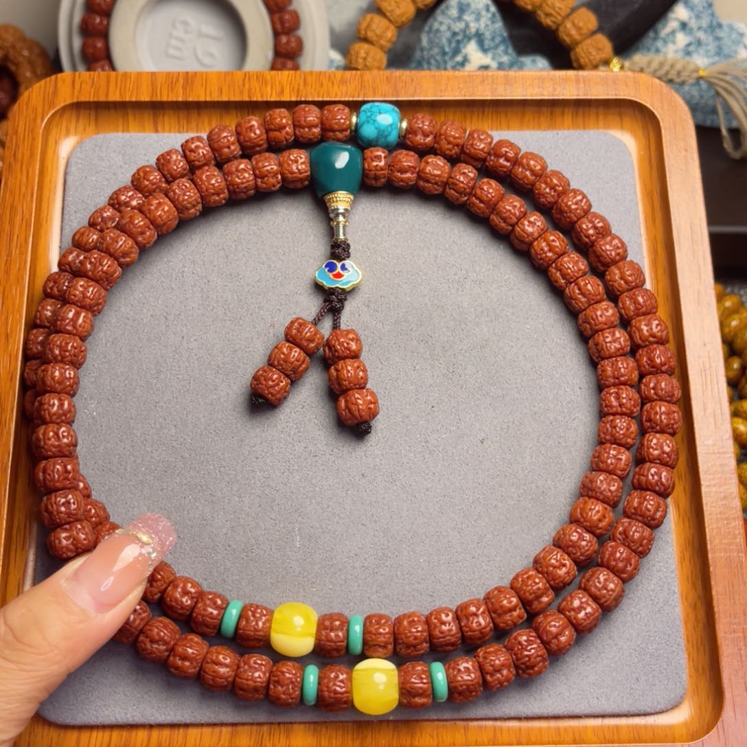 金刚菩提吊坠藏式直切一代龙