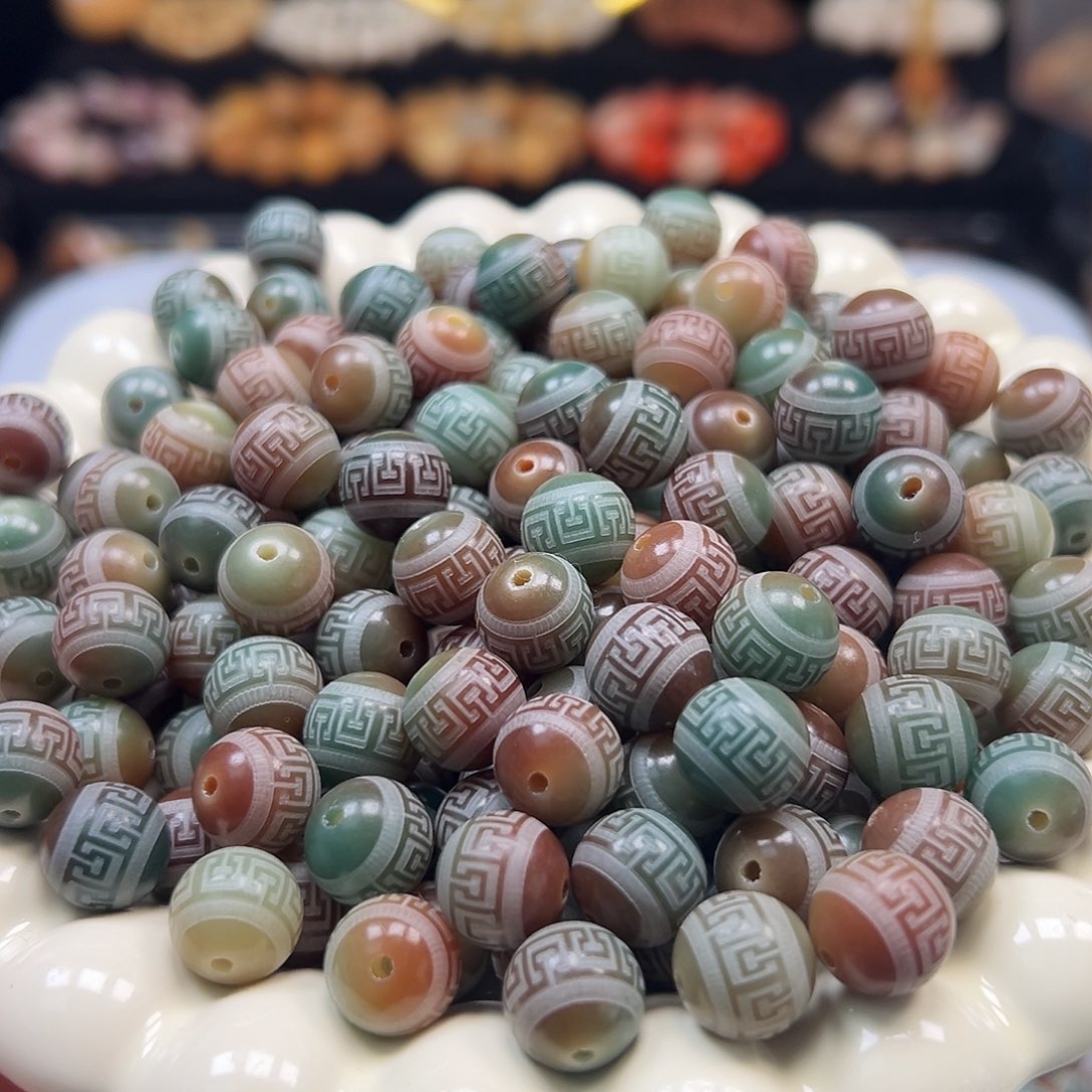 手串菩提根/象牙果卡12敦煌回纹500颗