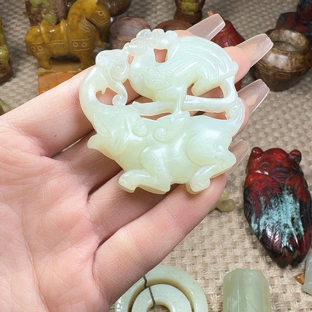 白玉菩提吊坠挂件