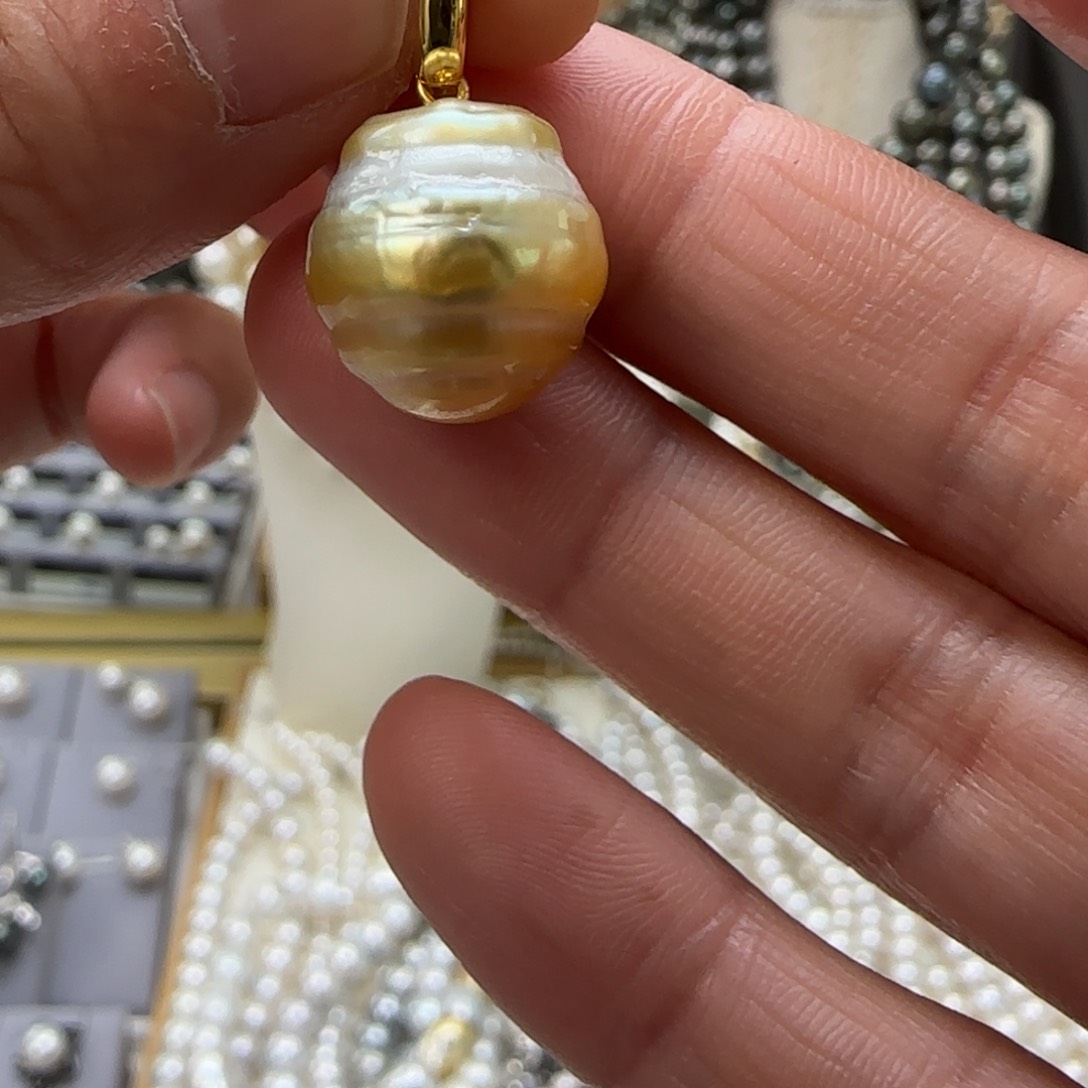 海水珍珠颈饰银S925镶嵌