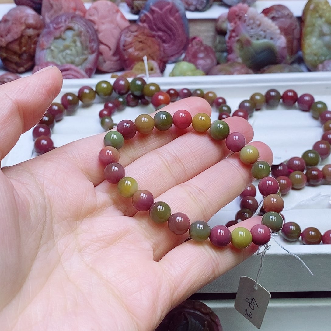 玛瑙/玉髓盐源玛瑙手链未镶嵌