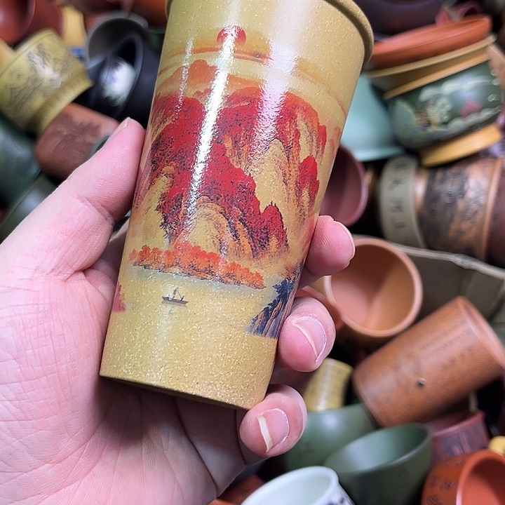 紫砂茶杯全手工紫砂主人杯