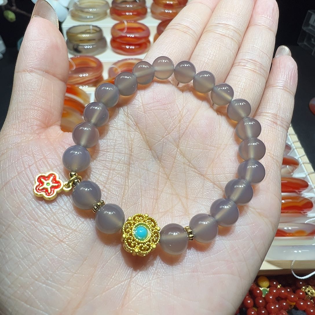 玛瑙/玉髓手链未镶嵌