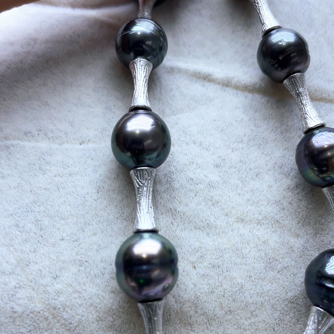 海水珍珠手绳银S925镶嵌