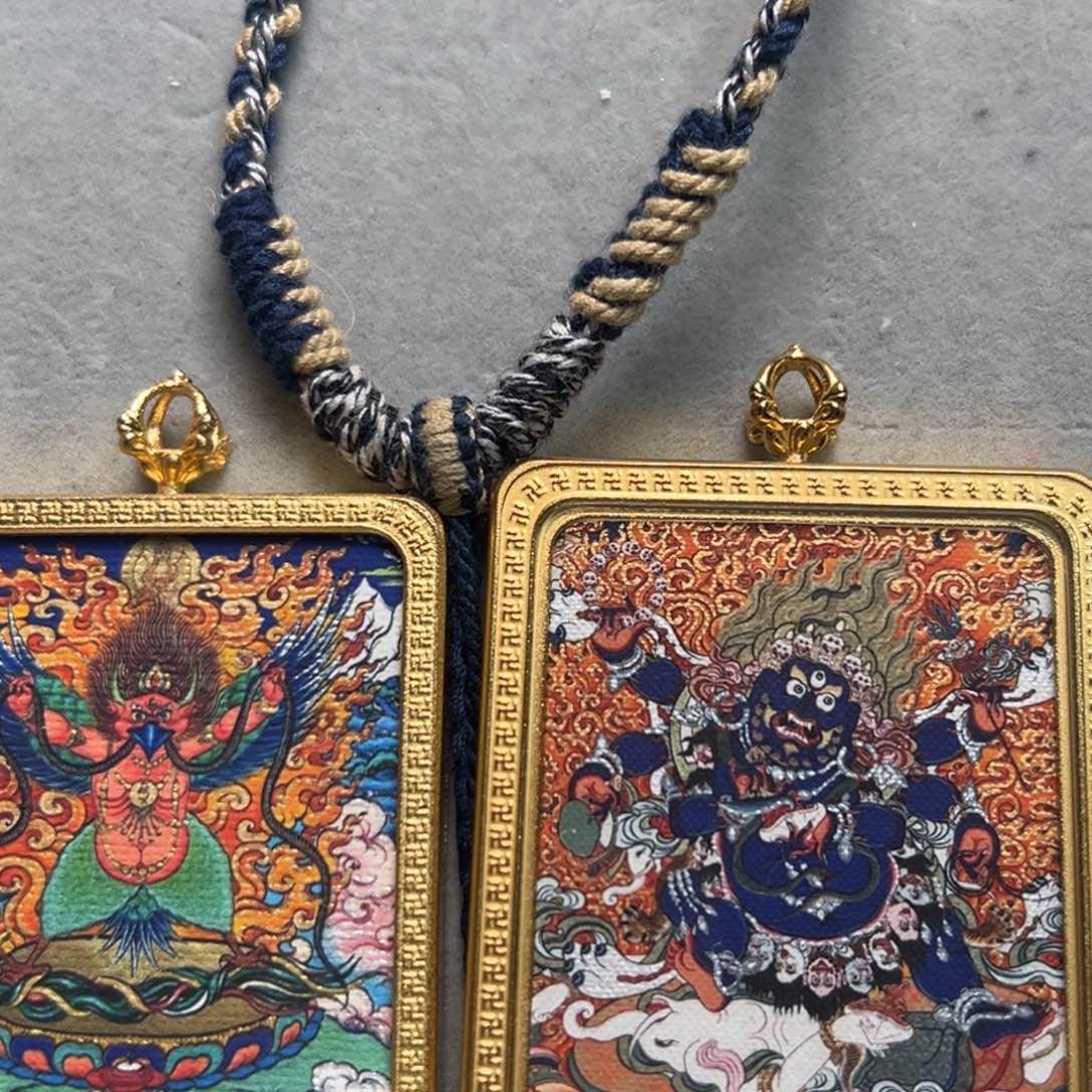 吊坠2**4双面定制 大黑天 大鹏