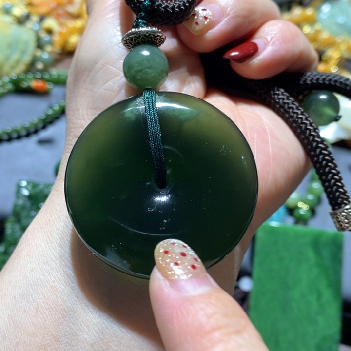 岫玉毛衣链未镶嵌