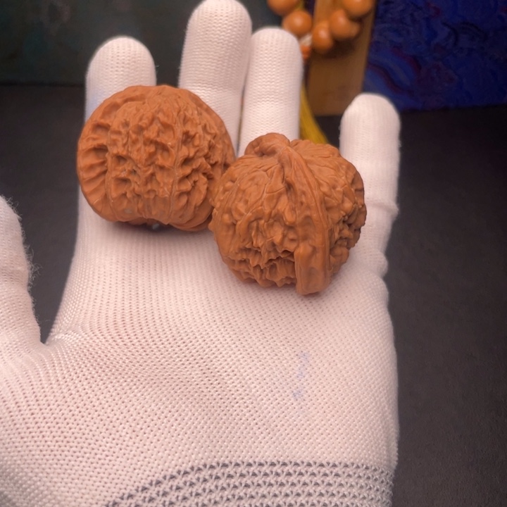 吊坠文玩核桃白狮子