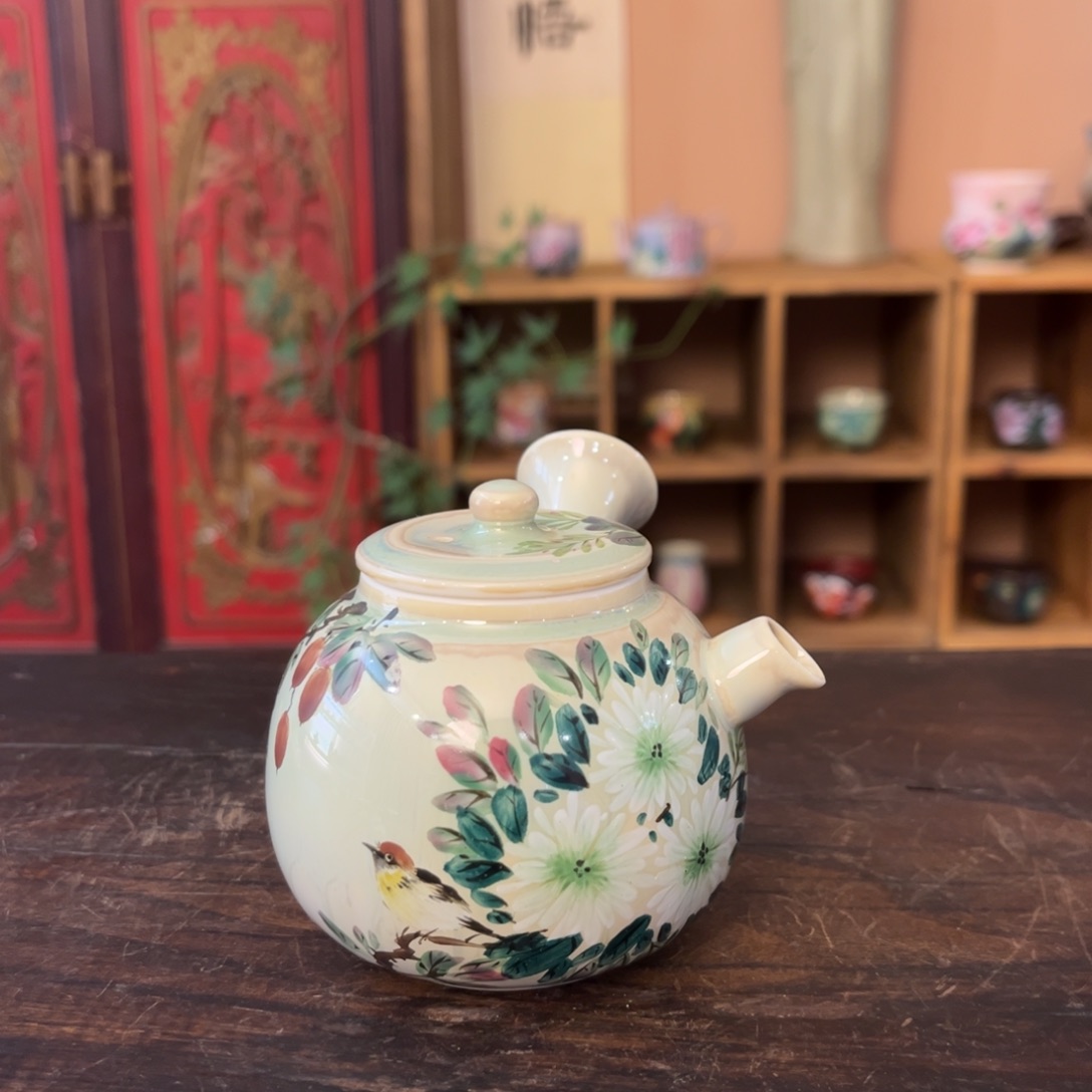柴烧手工手绘陶瓷
