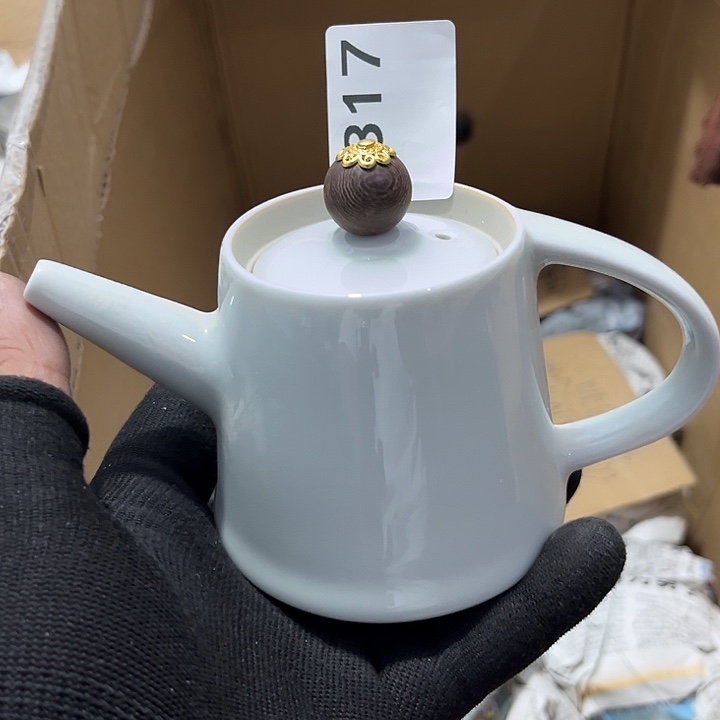 瓷片茶摆件工艺品摆件666