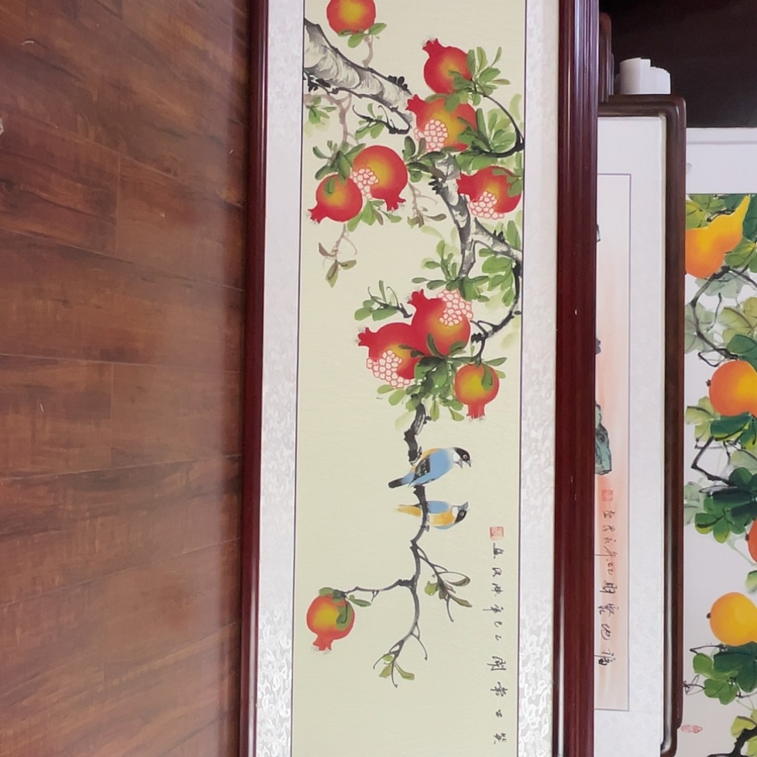 国画带框尺寸48*163厘米