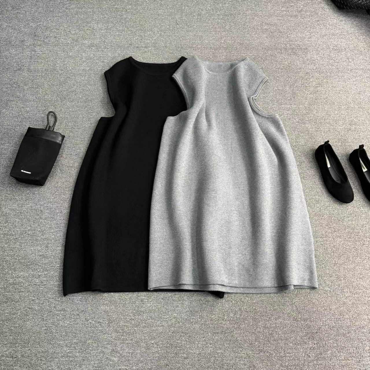 瑶睿安220斤原创大码休闲针织马甲中长款欧货无袖老钱风马夹763