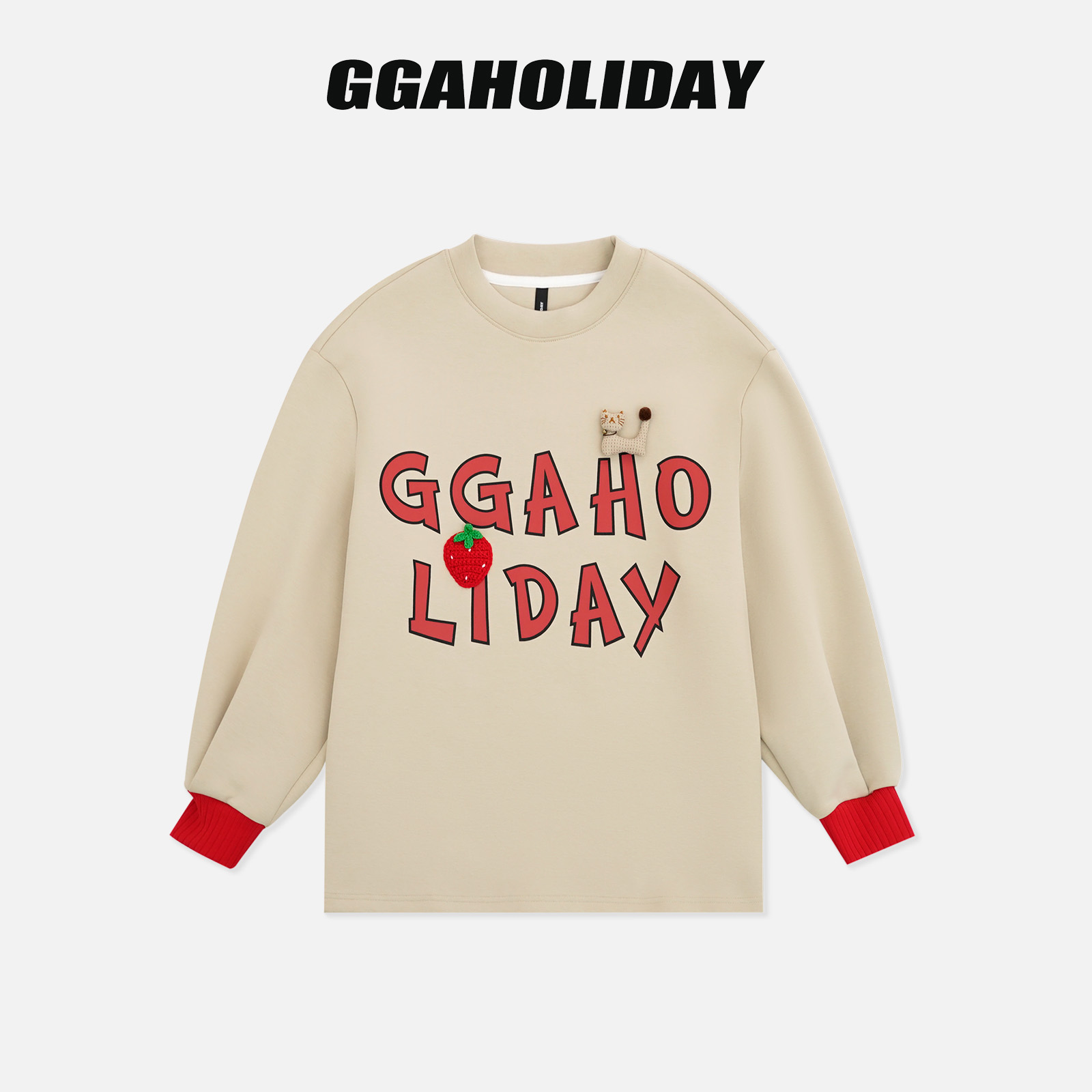 GGAHOLIDAY时尚长袖轻奢简约宽松秋冬潮流百搭显瘦卫衣-154045