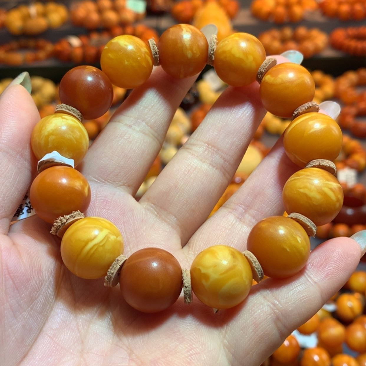 【闪购商品】未镶嵌蜜蜡手串大*蜜蜡手串