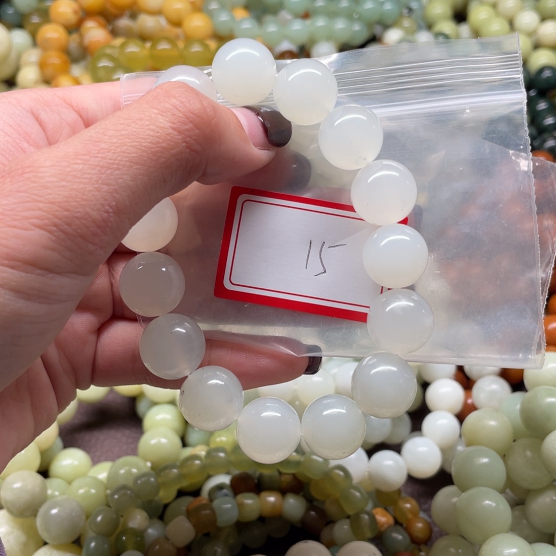 蛇纹石玉未镶嵌手串