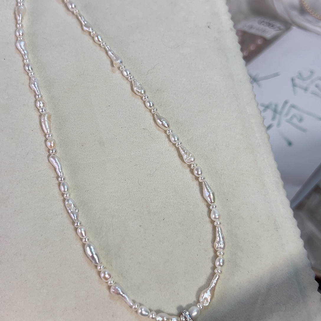 设计款珠宝淡水珍珠银S925镶嵌