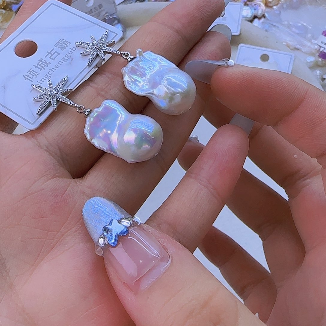 银S925镶嵌淡水珍珠923