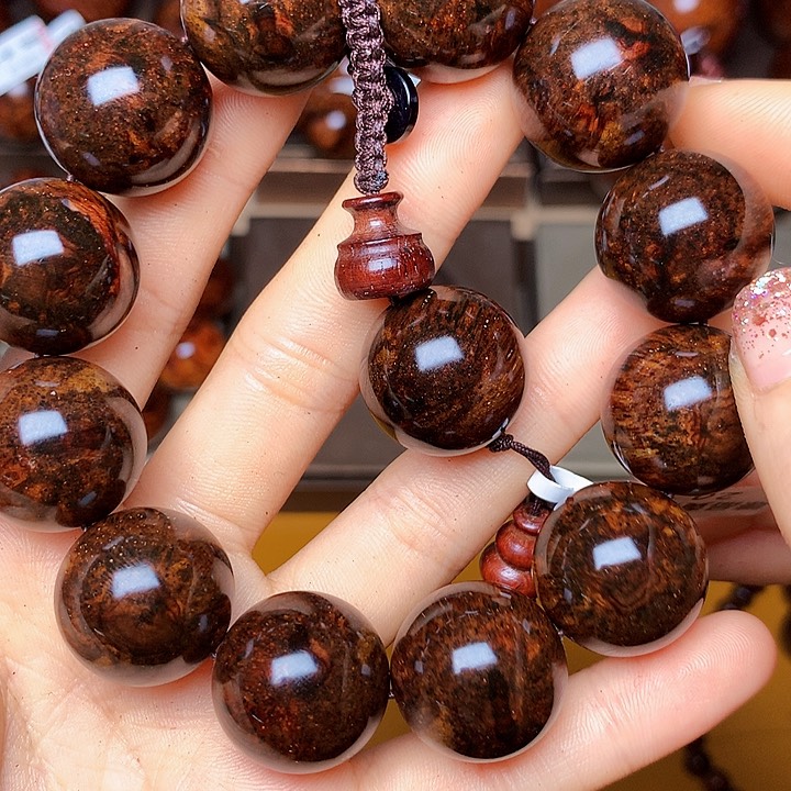 花梨木类手串/手链黄花梨风化料老挝花梨土埋料2.0