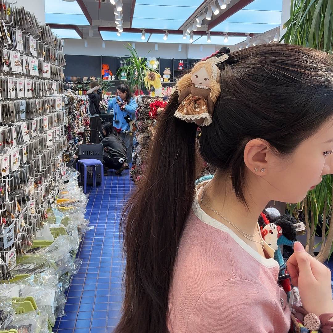 布艺铁合金小女孩香蕉夹11