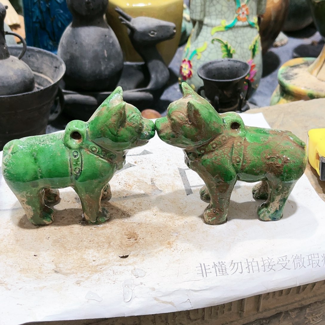 瓦当摆件摆件茶的茶桌陶瓷