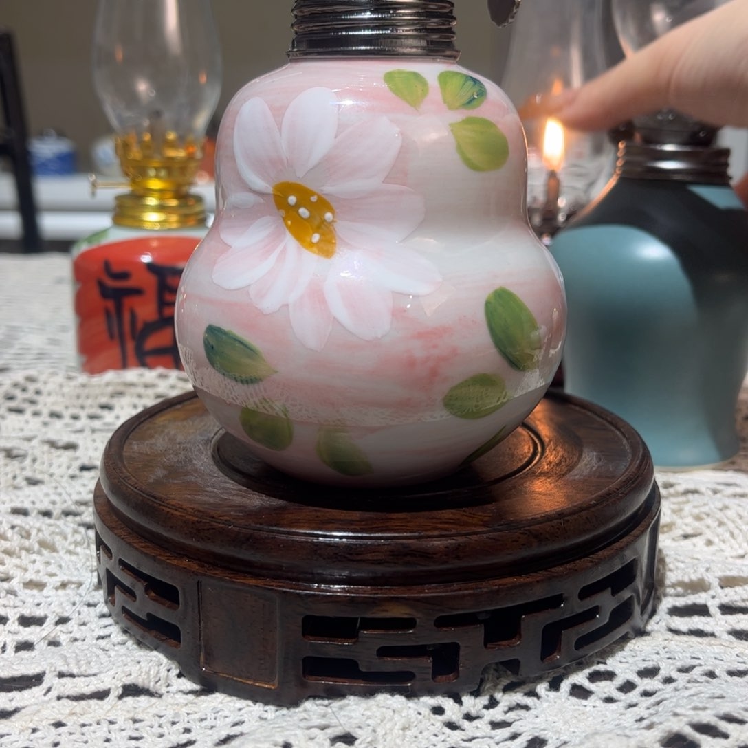 摆件景德镇陶瓷香薰灯