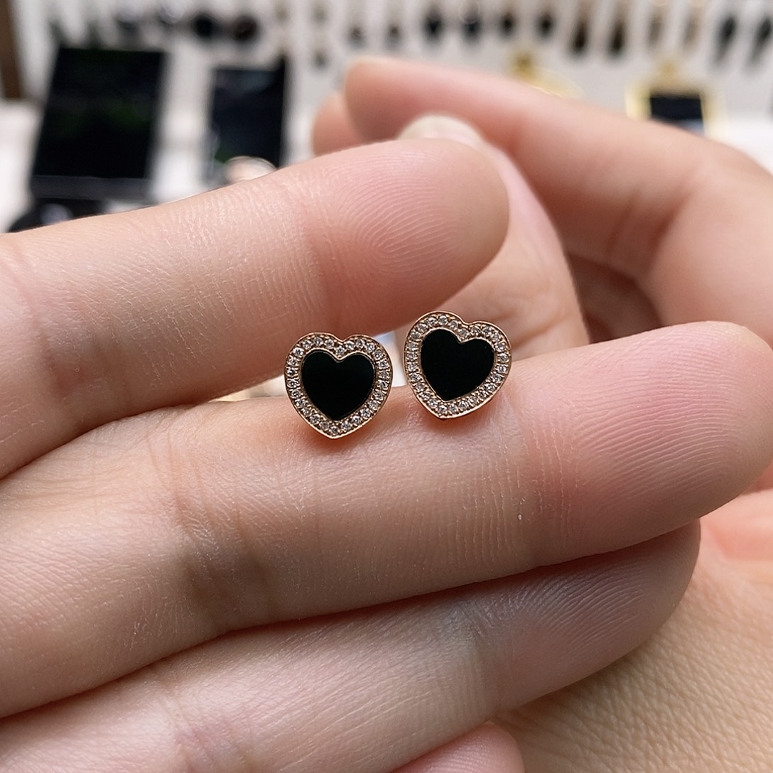 翡翠18K金镶嵌耳饰