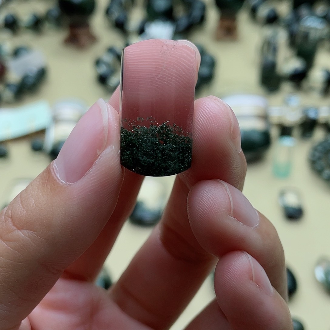 水晶颈饰未镶嵌绿幽灵聚宝盆无事牌