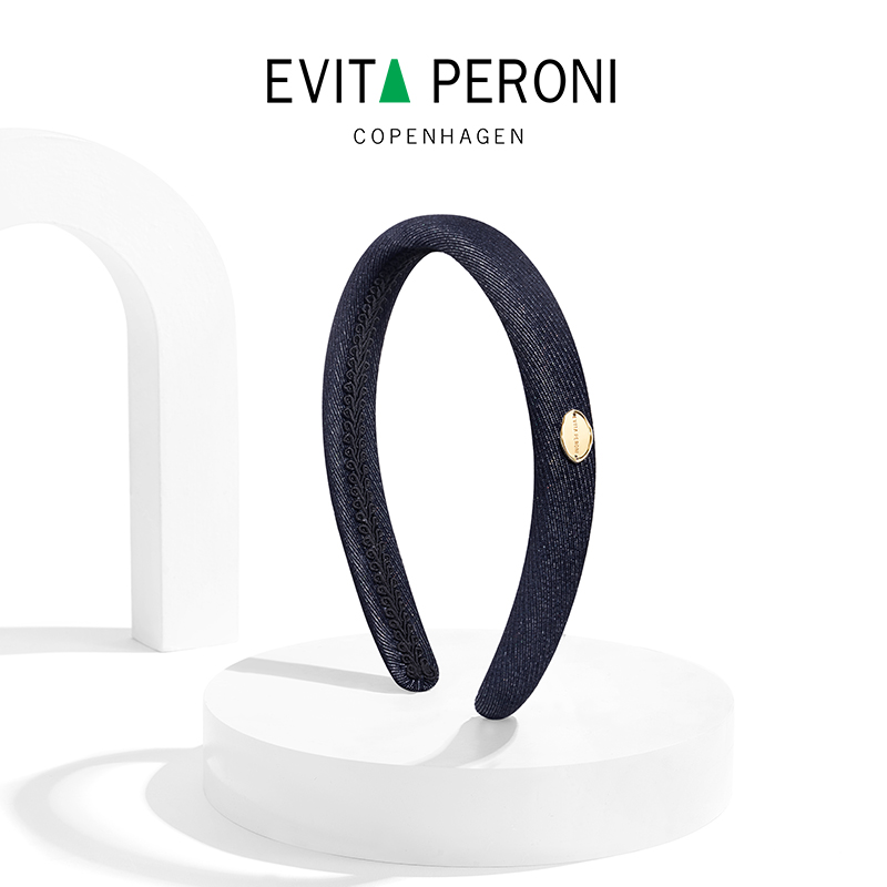 Evita Peroni/依慧达"复古丹宁"摩登时尚百搭气质发箍ZB