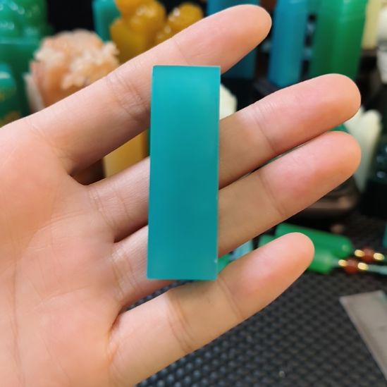 寿山石印石天空蓝素章