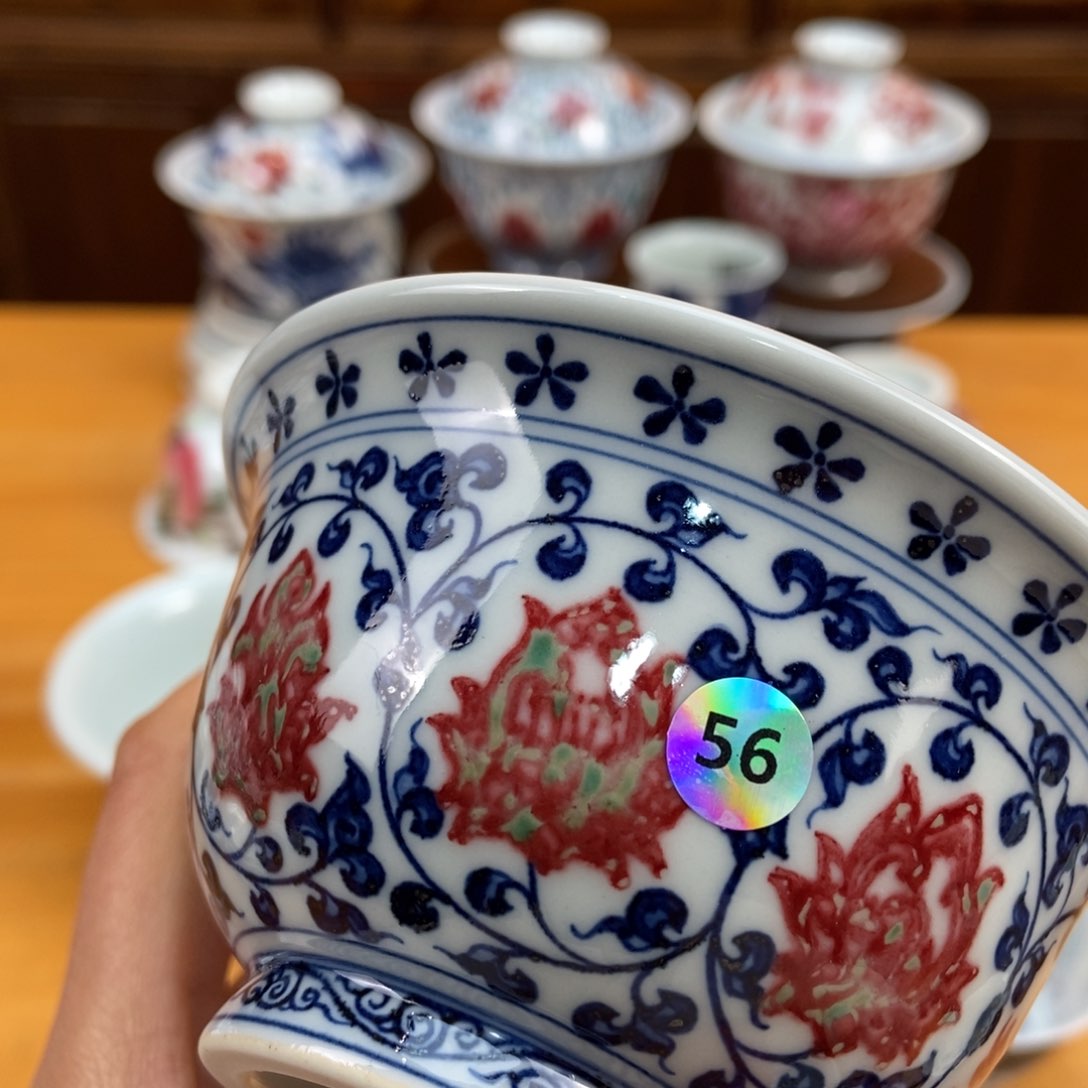 手绘现代茶具非古董