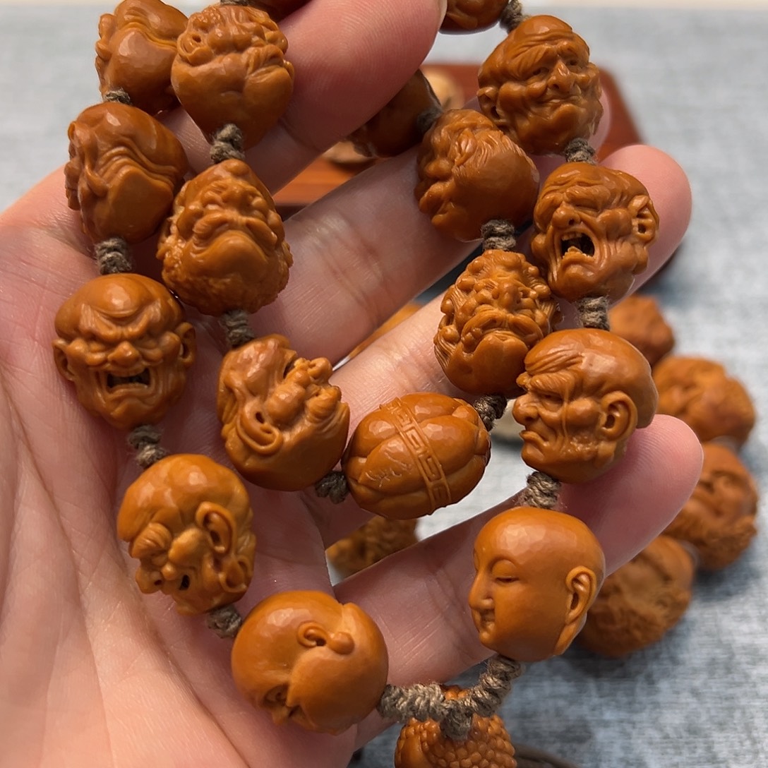 手串/手链橄榄核橄榄核雕十八罗汉