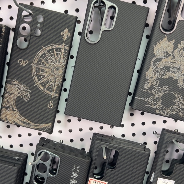 三星s24u半包磁吸黑灰600D纯色正品凯夫拉