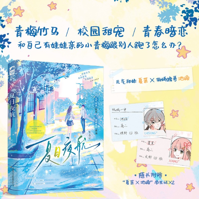 【特签本】夏日夜航 宋春禾校园初恋故事青涩治愈小说 新华正版大鱼