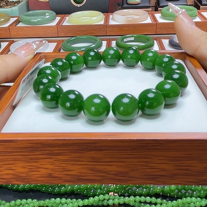 和田玉手串12未镶嵌